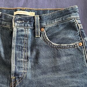 Levi's Classic Blue Jean Shorts Ribcage